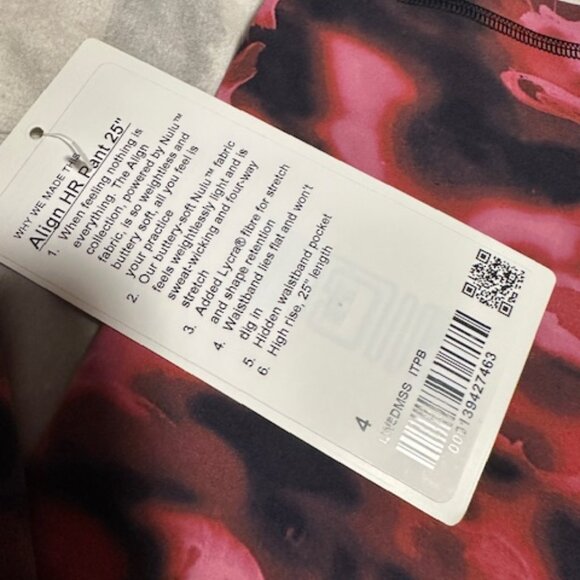 NWT Lululemon Align leggings size 4 - Picture 2 of 2